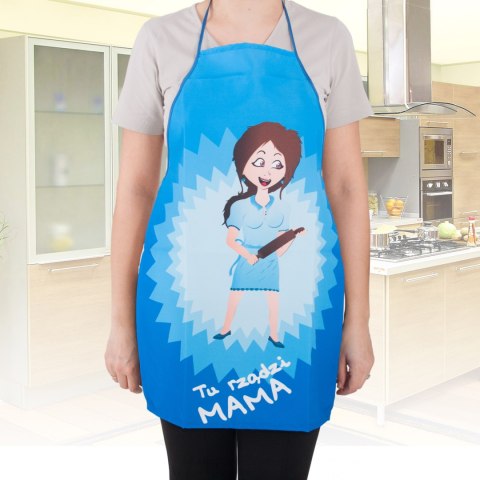 Fartuszek Tu rządzi Mama fartuch kuchenny dla Mamy Fartuszek Tu rządzi Mama fartuch kuchenny dla Mamy
