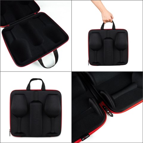 Etui na butelkę + 2 kieliszki do wina xxl podróżne Etui na butelkę + 2 kieliszki do wina xxl podróżne