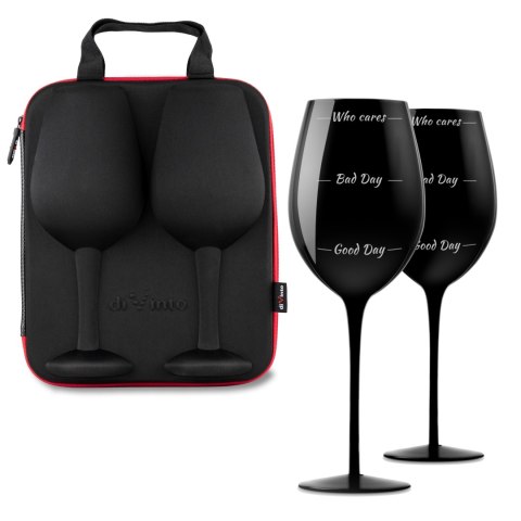 Etui z kieliszkami diVinto Who cares do wina XXL Etui z kieliszkami diVinto Who cares do wina XXL