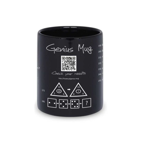 Gigantyczny Kubek Geniusza z zadaniami matematyka Gigantyczny Kubek Geniusza z zadaniami matematyka