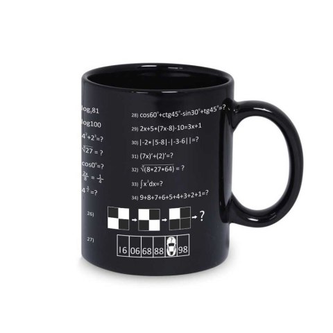 Gigantyczny Kubek Geniusza z zadaniami matematyka Gigantyczny Kubek Geniusza z zadaniami matematyka