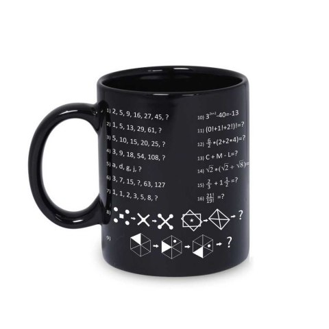Gigantyczny Kubek Geniusza z zadaniami matematyka Gigantyczny Kubek Geniusza z zadaniami matematyka