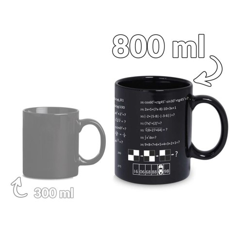 Gigantyczny Kubek Geniusza z zadaniami matematyka Gigantyczny Kubek Geniusza z zadaniami matematyka