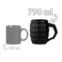 Gigantyczny Kubek Granat Czarny jak kufel do piwa