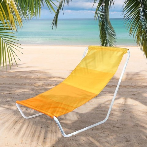 Leżak Plażowy Składany Metalowy z Torbą Transportową VILDE 86 x 51,5 cm Leżak Plażowy Składany Metalowy z Torbą Transportową VILDE 86 x 51,5 cm