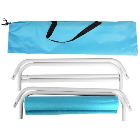 Leżak Plażowy Składany Metalowy z Torbą Transportową VILDE 86 x 51,5 cm Leżak Plażowy Składany Metalowy z Torbą Transportową VILDE 86 x 51,5 cm