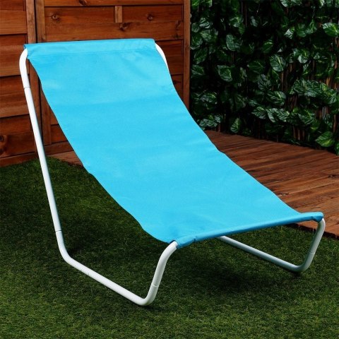 Leżak Plażowy Składany Metalowy z Torbą Transportową VILDE 86 x 51,5 cm Leżak Plażowy Składany Metalowy z Torbą Transportową VILDE 86 x 51,5 cm