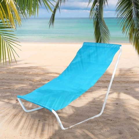Leżak Plażowy Składany Metalowy z Torbą Transportową VILDE 86 x 51,5 cm Leżak Plażowy Składany Metalowy z Torbą Transportową VILDE 86 x 51,5 cm