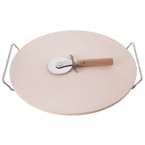 MEGA ZESTAW DO PIZZY NÓŻ + STOJAK + KAMIEŃ 33CM MEGA ZESTAW DO PIZZY NÓŻ + STOJAK + KAMIEŃ 33CM