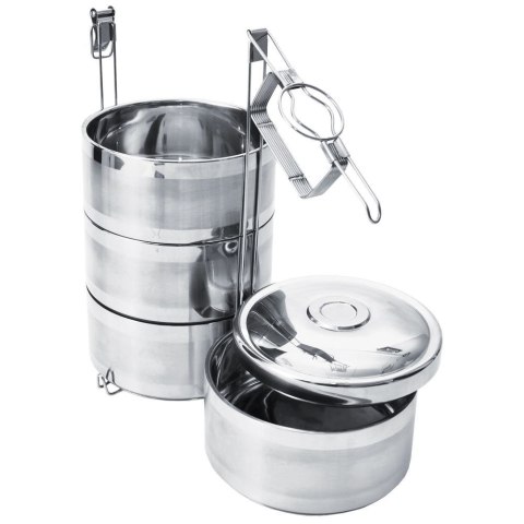 MENAŻKA OBIADOWA 4-POZIOMOWA 4X1,1L ORION METALOWA MENAŻKA OBIADOWA 4-POZIOMOWA 4X1,1L ORION METALOWA