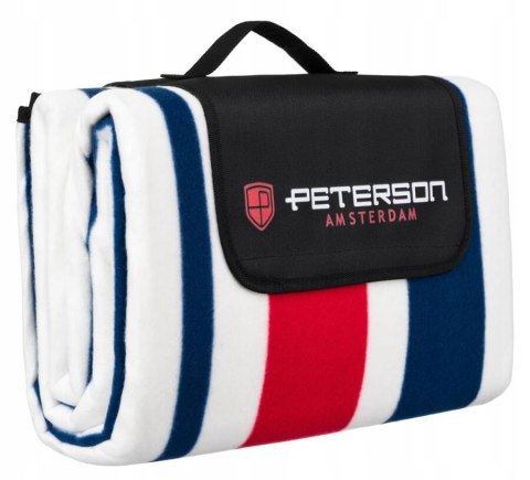 Materiałowy koc piknikowy z wodoodporną izolacją - Peterson Materiałowy koc piknikowy z wodoodporną izolacją - Peterson