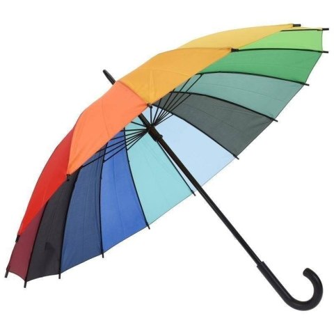 Parasol kolorowy kolorowa parasolka tęczowa manualna tęcza 98 cm Parasol kolorowy kolorowa parasolka tęczowa manualna tęcza 98 cm