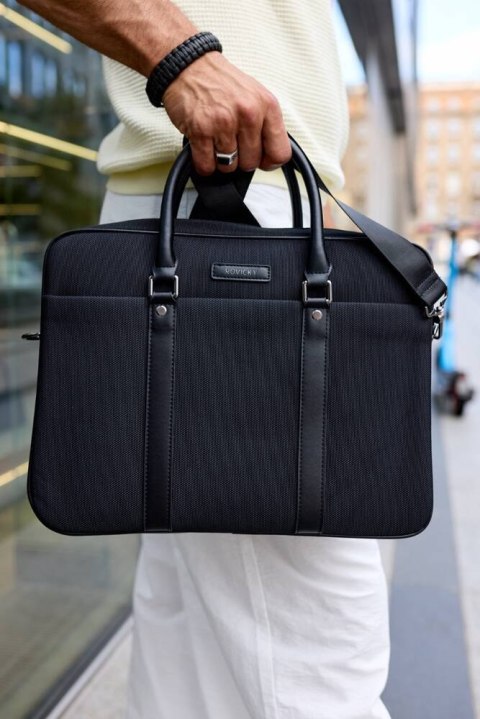 Torba na laptopa z syntetycznego materiału - Rovicky Torba na laptopa z syntetycznego materiału - Rovicky