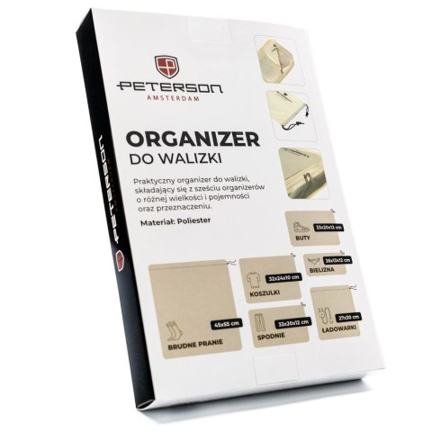 Zestaw organizerów podróżnych do walizki - Peterson Zestaw organizerów podróżnych do walizki - Peterson