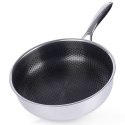Patelnia stalowa nieprzywierająca premium COOKCELL HYBRYD 26 cm głęboka Patelnia stalowa nieprzywierająca premium COOKCELL HYBRYD 26 cm głęboka