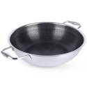 Patelnia stalowa wok nieprzywierający premium COOKCELL HYBRYD 28 cm Patelnia stalowa wok nieprzywierający premium COOKCELL HYBRYD 28 cm