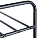 Półka Regał na Buty 3-Poziomowy Metalowy Czarny Solidny VILDE 63x28x60 cm Półka Regał na Buty 3-Poziomowy Metalowy Czarny Solidny VILDE 63x28x60 cm