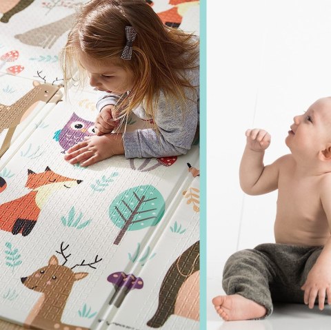 MATA PIANKOWA EDUKACYJNA SKŁADANA LAS 150x200cm ZWIERZĘTA SOWY MATA PIANKOWA EDUKACYJNA SKŁADANA LAS 150x200cm ZWIERZĘTA SOWY