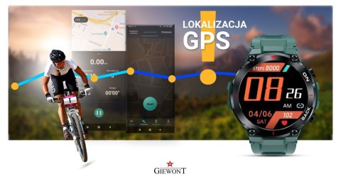 Smartwatch GIEWONT Pionier GPS GW460-2 - Sea Green Smartwatch GIEWONT Pionier GPS GW460-2 - Sea Green