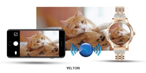 Smartwatch Damski VELTORI VT350-1 Bransoleta Różowe Złoto Smartwatch Damski VELTORI VT350-1 Bransoleta Różowe Złoto