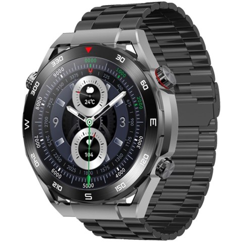 Smartwatch VELTORI VT100-1 + Czarny Pasek Silikonowy + Czarny Eko Skóra Smartwatch VELTORI VT100-1 + Czarny Pasek Silikonowy + Czarny Eko Skóra