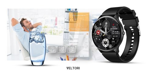 Smartwatch VELTORI VT160-1 Czarny Pasek Silikonowy Smartwatch VELTORI VT160-1 Czarny Pasek Silikonowy