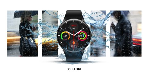 Smartwatch VELTORI VT160-1 Czarny Pasek Silikonowy Smartwatch VELTORI VT160-1 Czarny Pasek Silikonowy
