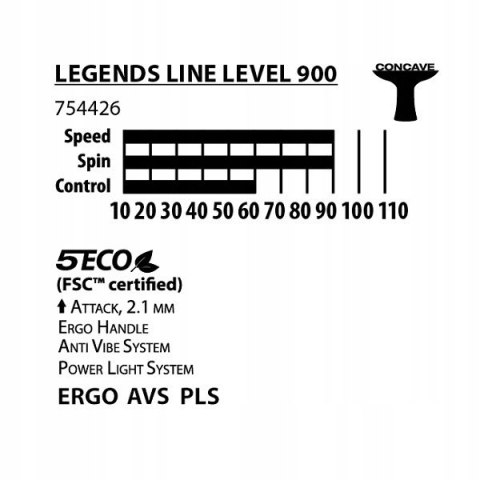Rakietka do Tenisa Stołowego DONIC Legends 900 Rakietka do Tenisa Stołowego DONIC Legends 900