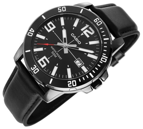 Zegarek Męski CASIO MTP-VD01BL-1BVUDF + BOX Zegarek Męski CASIO MTP-VD01BL-1BVUDF + BOX