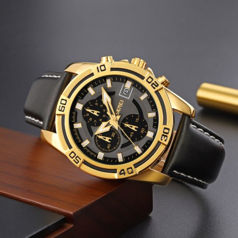 Zegarek Męski Skmei 9156GDBK + BOX Zegarek Męski Skmei 9156GDBK + BOX