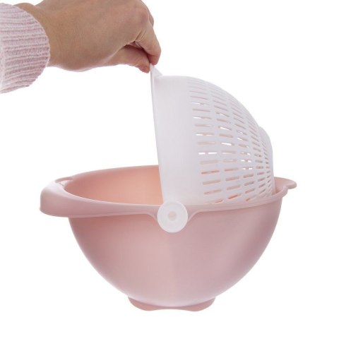 Cedzak obrotowy z miską miska kuchenna 25 cm sitko