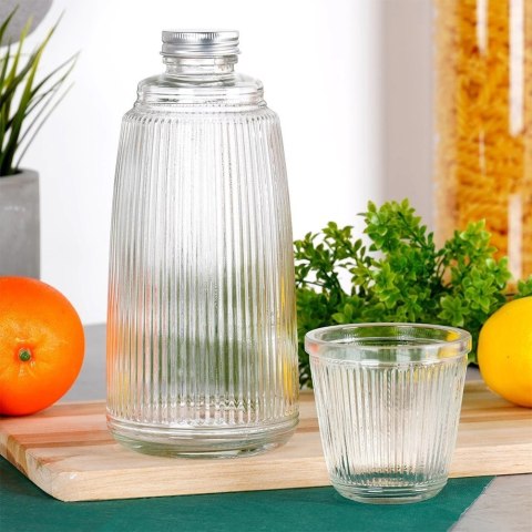 Karafka ze szklanką szklana 1 l + 220 ml 2 el. Karafka ze szklanką szklana 1 l + 220 ml 2 el.