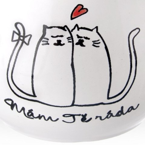 Kubek ceramiczny z uchem koty kotki do picia kawy herbaty 300 ml Kubek ceramiczny z uchem koty kotki do picia kawy herbaty 300 ml