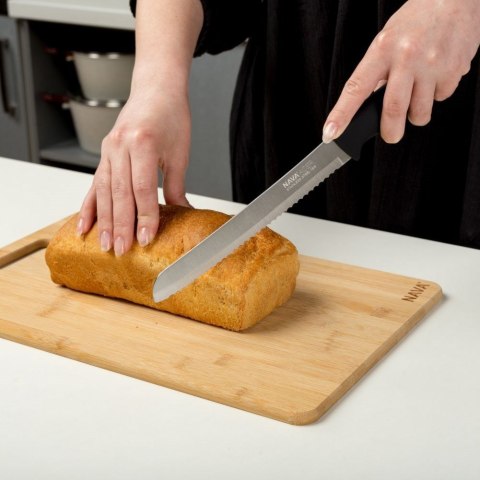 Nóż kuchenny stalowy do chleba pieczywa bułek bagietek antypoślizgowy ACER 32,5 cm Nóż kuchenny stalowy do chleba pieczywa bułek bagietek antypoślizgowy ACER 32,5 cm