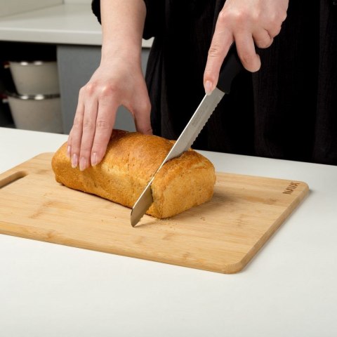 Nóż kuchenny stalowy do chleba pieczywa bułek bagietek antypoślizgowy ACER 32,5 cm Nóż kuchenny stalowy do chleba pieczywa bułek bagietek antypoślizgowy ACER 32,5 cm