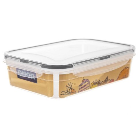 Pojemnik na żywność dzielony z uszczelką szczelny z przegródkami 2 wkłady lunchbox 1 l Pojemnik na żywność dzielony z uszczelką szczelny z przegródkami 2 wkłady lunchbox 1 l