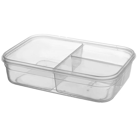 Pojemnik na żywność dzielony z uszczelką szczelny z przegródkami 3 wkłady lunchbox 1 l Pojemnik na żywność dzielony z uszczelką szczelny z przegródkami 3 wkłady lunchbox 1 l