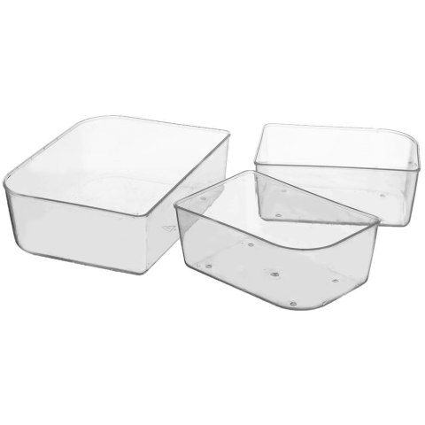 Pojemnik na żywność dzielony z uszczelką szczelny z przegródkami 3 wkłady lunchbox 1 l Pojemnik na żywność dzielony z uszczelką szczelny z przegródkami 3 wkłady lunchbox 1 l