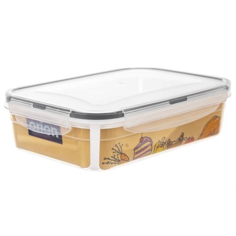 Pojemnik na żywność dzielony z uszczelką szczelny z przegródkami 3 wkłady lunchbox 1 l Pojemnik na żywność dzielony z uszczelką szczelny z przegródkami 3 wkłady lunchbox 1 l