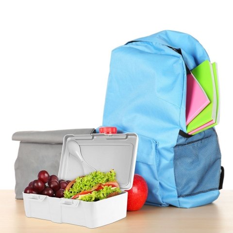 Pojemnik śniadaniowy z przegrodą i sztućcami / lunchbox śniadaniówka serce 1 l Pojemnik śniadaniowy z przegrodą i sztućcami / lunchbox śniadaniówka serce 1 l