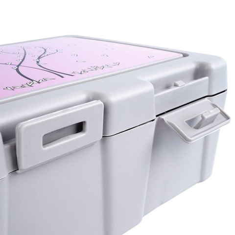 Pojemnik śniadaniowy z przegrodą i sztućcami / lunchbox śniadaniówka serce 1 l Pojemnik śniadaniowy z przegrodą i sztućcami / lunchbox śniadaniówka serce 1 l