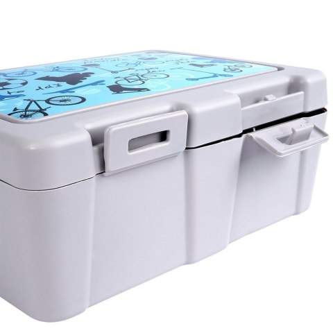 Pojemnik śniadaniowy z przegrodą i sztućcami / lunchbox śniadaniówka sport 1 l Pojemnik śniadaniowy z przegrodą i sztućcami / lunchbox śniadaniówka sport 1 l