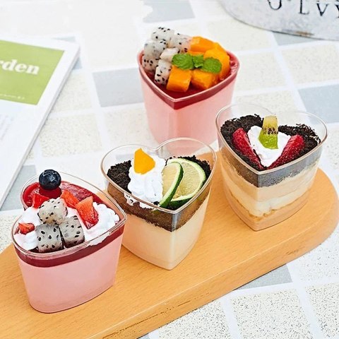 Pucharki na desery tiramisu panna cotta / mini pojemnik zestaw 6 szt. 120 ml