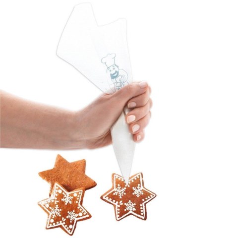 Rękaw worek dekorator cukierniczy do kremu masy dekoracji 39,5 cm zestaw komplet 20 sztuk