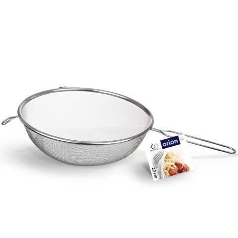 Sitko kuchenne stalowe z rączką okrągłe cedzak durszlak przesiewacz 22 cm