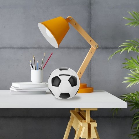 Skarbonka otwierana ceramiczna piłka nożna biało-czarna 10 cm Skarbonka otwierana ceramiczna piłka nożna biało-czarna 10 cm