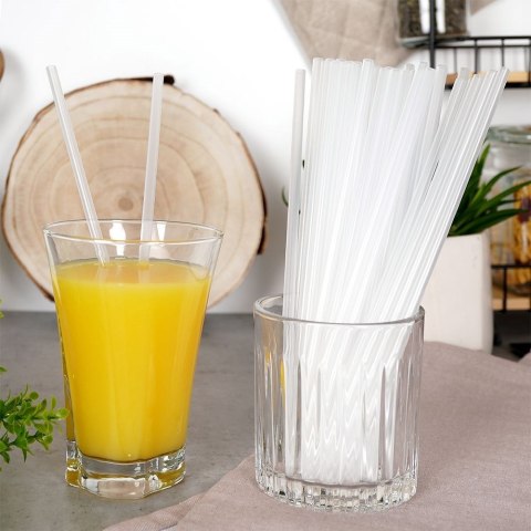 Słomki do napojów przezroczyste zestaw 50 szt. 22 cm Słomki do napojów przezroczyste zestaw 50 szt. 22 cm