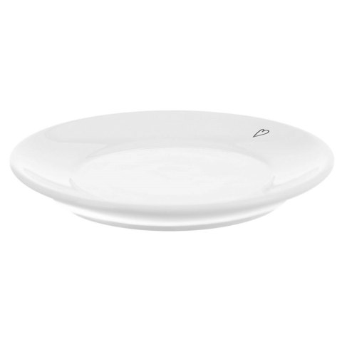 Spodek / talerzyk mały ceramiczny biały SERDUSZKA 12 cm Spodek / talerzyk mały ceramiczny biały SERDUSZKA 12 cm