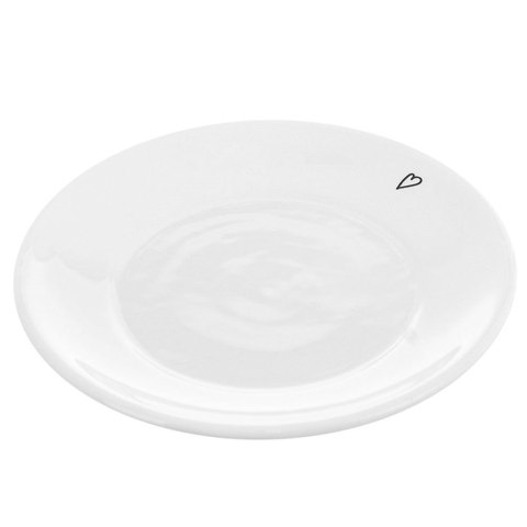 Spodek / talerzyk mały ceramiczny biały SERDUSZKA 12 cm Spodek / talerzyk mały ceramiczny biały SERDUSZKA 12 cm