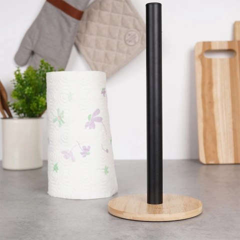 Stojak na ręcznik papierowy metalowy czarny 32,5 cm Stojak na ręcznik papierowy metalowy czarny 32,5 cm